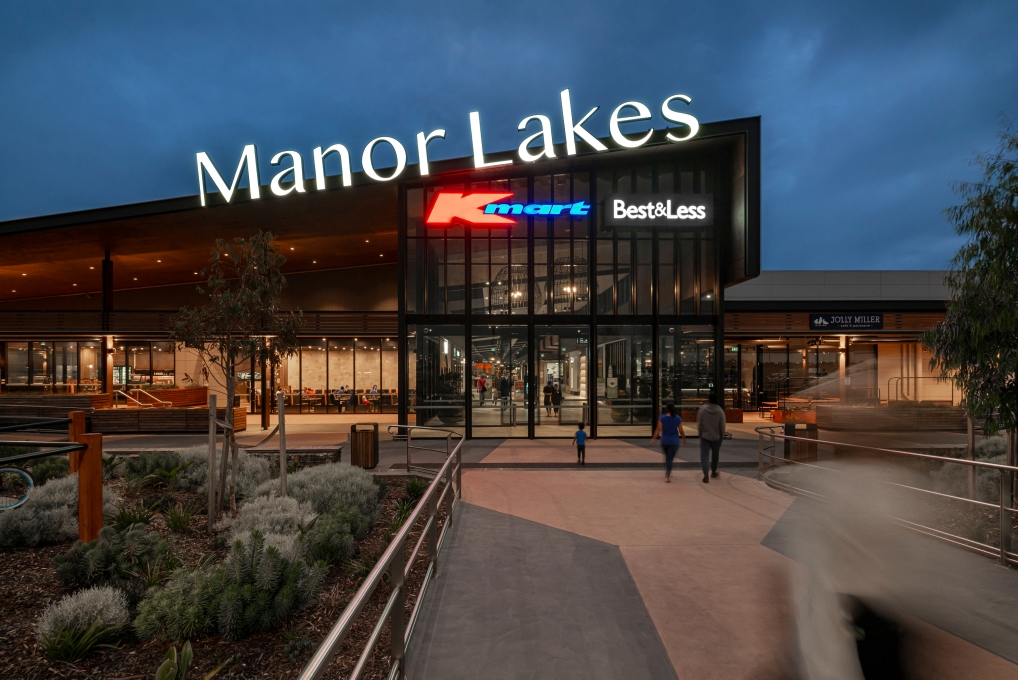 Manor Lakes shopping center entrance